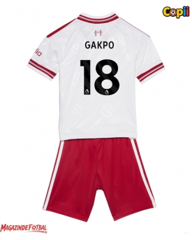 Liverpool Cody Gakpo #18 Echipament de Fotbal Replică 2026-27 Copii Deplasare (+ Șorturi)